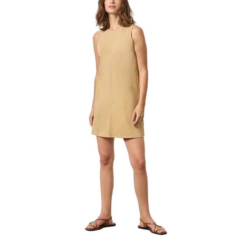 Lilla P Womens Center Seam Tank Dress, Brown